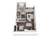 Derbyshire 1 Bed 1 Bath Floor Plan Derbyshire 1 Bed 1 Bath, 800 Sq.Ft. Floor Plan at Tomoka Pointe, Florida, 32117